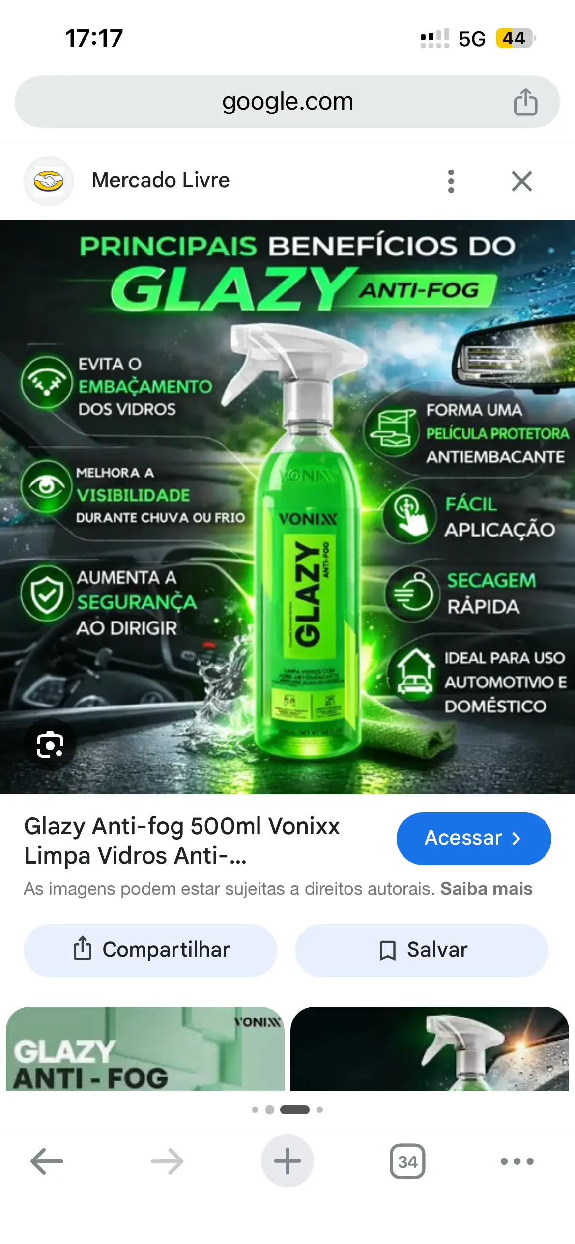 GLAZY ANTI-FOG 500Ml - ângulo secundário