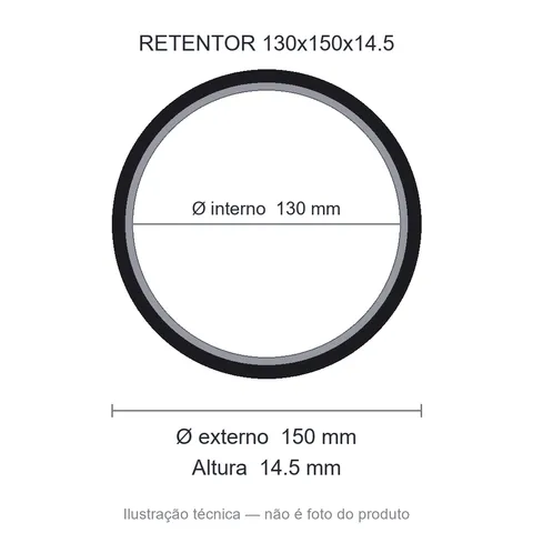 Retentor 130 mm x 150 mm x 14,5 mm SAV 130x150x14,50 Bagf- 10005