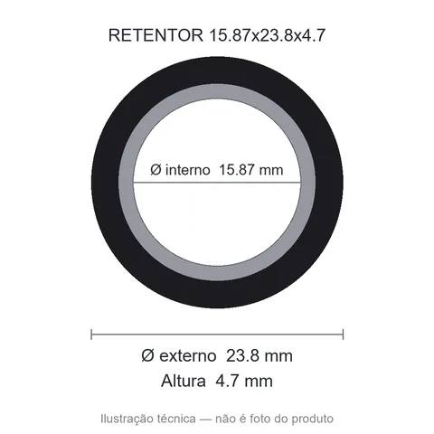 Retentor 15,87 mm x 23,8 mm x 4,7 mm SAV 00119 15,87x23,80x4,70