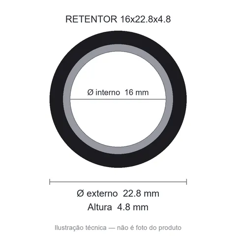 Retentor 16 mm x 22,8 mm x 4,8 mm SAV 16x22,8x4,8 6886