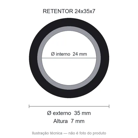 Retentor 24 mm x 35 mm x 7 mm SAV 24x35x7 7732