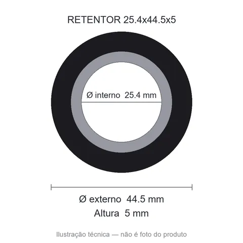 Retentor 25,4 mm x 44,5 mm x 5 mm SAV 25,4x44,50x5 5112