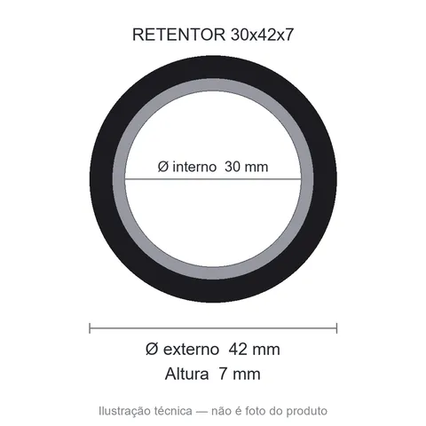 Retentor 30 mm x 42 mm x 7 mm SAV 30x42x7 7613