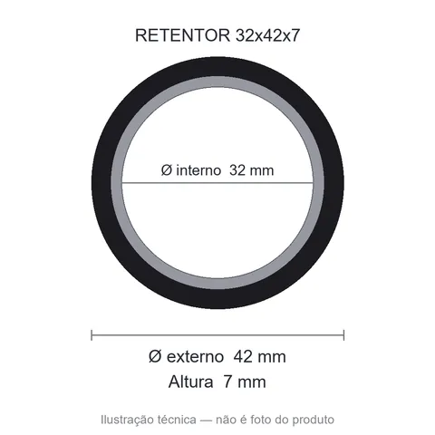 Retentor 32 mm x 42 mm x 7 mm SAV 32x42x7 10245