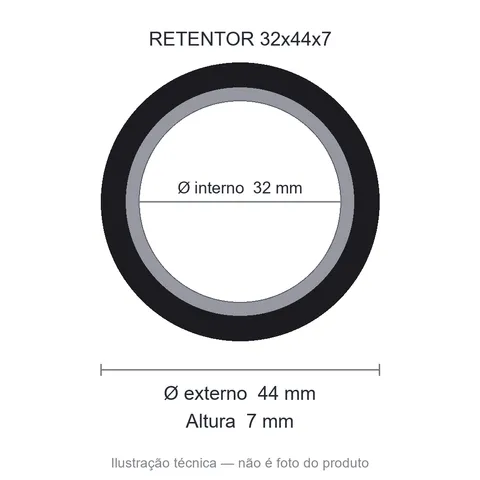 Retentor 32 mm x 44 mm x 7 mm SAV 32x44x7 5410