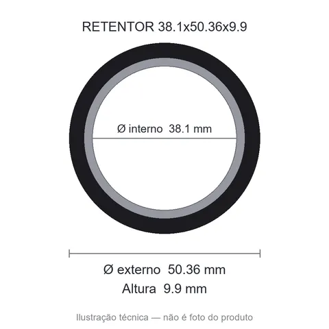 Retentor 38,1 mm x 50,36 mm x 9,9 mm SAV 38,10x50,36x9,90 5298