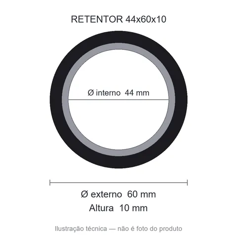 Retentor 44 mm x 60 mm x 10 mm SAV 44x60x10 10261