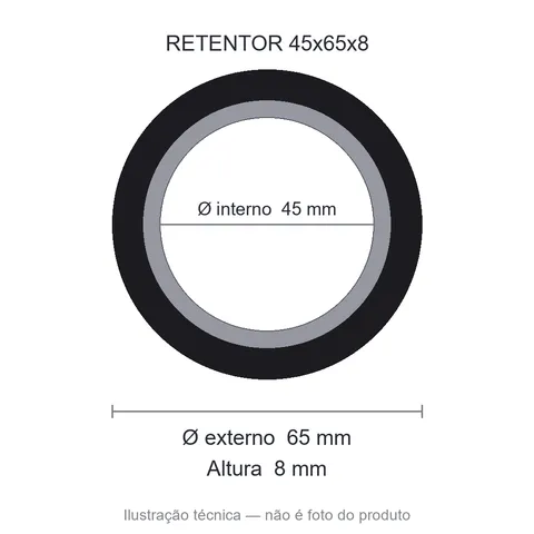 Retentor 45 mm x 65 mm x 8 mm SAV 45x65x8 5231