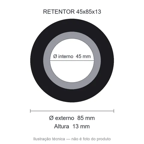 Retentor 45 mm x 85 mm x 13 mm SAV 45x85x13 B 7931