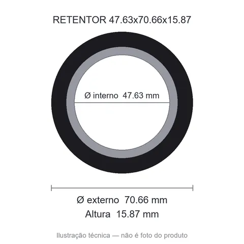 Retentor 47,63 mm x 70,66 mm x 15,87 mm SAV 47,63x70,66x15,87 6099