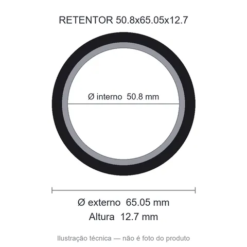 Retentor 50,8 mm x 65,05 mm x 12,7 mm SAV 50,80x65,05x12,70 BA- 02262