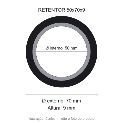 Retentor 50 mm x 70 mm x 9 mm SAV 50x70x9