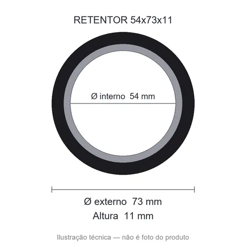 Retentor 54 mm x 73 mm x 11 mm SAV 54x73x11 10348