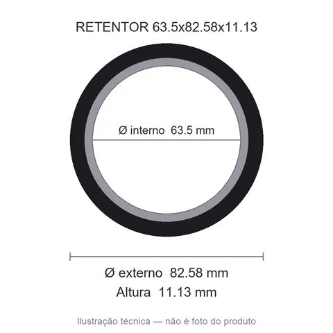 Retentor 63,5 mm x 82,58 mm x 11,13 mm SAV 63,50x82,58x11,13 BAG- 10400