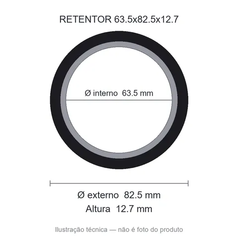 Retentor 63,5 mm x 82,5 mm x 12,7 mm SAV 63,5x82,5x12,7 7599