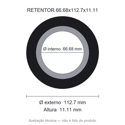 Retentor 66,68 mm x 112,7 mm x 11,11 mm SAV 66,68x112,7x11,11 5560