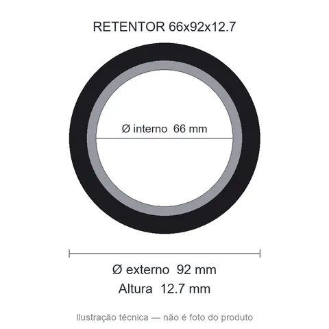 Retentor 66 mm x 92 mm x 12,7 mm SAV 66x92x12,7 7075