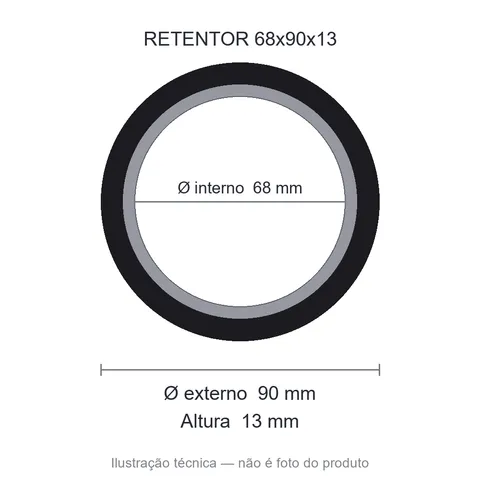 Retentor 68 mm x 90 mm x 13 mm SAV 68x90x13 5458