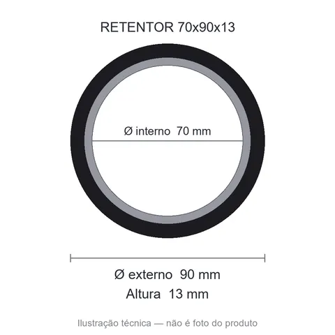 Retentor 70 mm x 90 mm x 13 mm SAV 70x90x13 5459