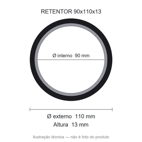 Retentor 90 mm x 110 mm x 13 mm SAV 90x110x13 6884