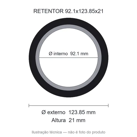 Retentor 92,1 mm x 123,85 mm x 21 mm SAV 92,10x123,85x21 10577