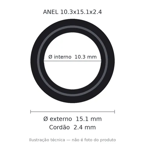 Anel 7209 10,3x15,1x2,4