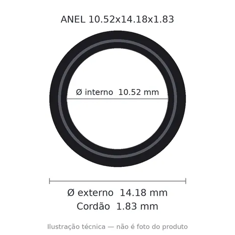 Anel 3905 10,52x14,18x1,83