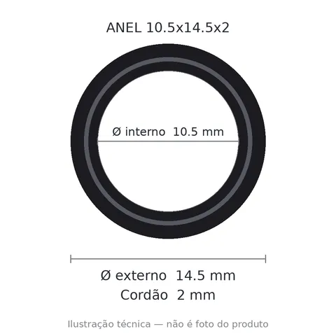Anel 7217 10,5x14,5x2