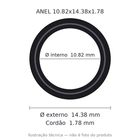 Anel 2013 10,82x14,38x1,78