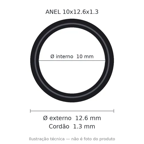 Anel 7565 10x12,6x1,3