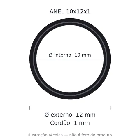 Anel 7016 10x12x1