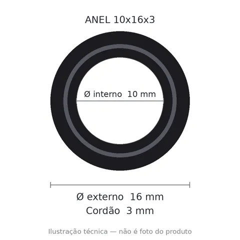 Anel 7516 10x16x3