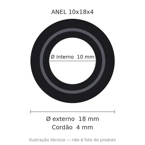 Anel 7392 10x18x4