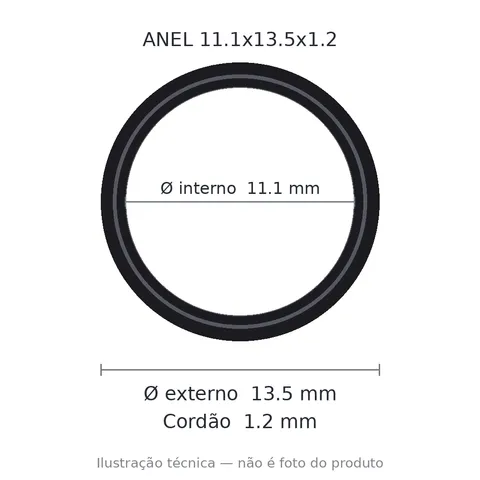 Anel 7711 11,1x13,5x1,2