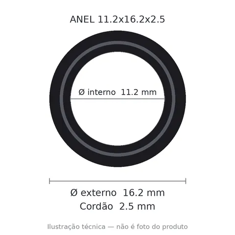 Anel 7303 11,2x16,2x2,5