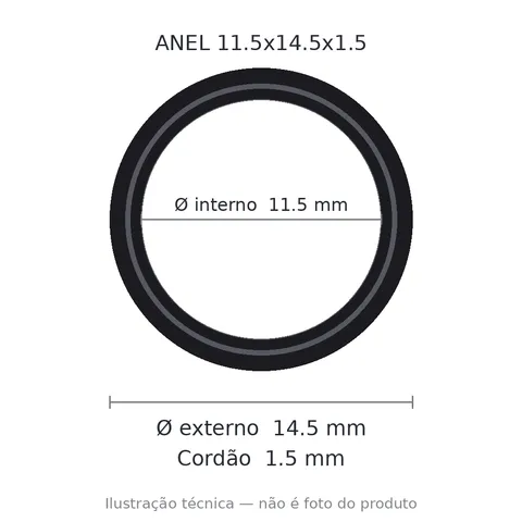 Anel 7093 11,5x14,5x1,5