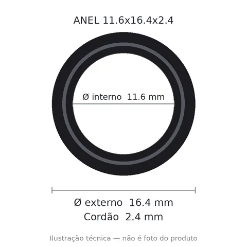 Anel 7664 11,6x16,4x2,4