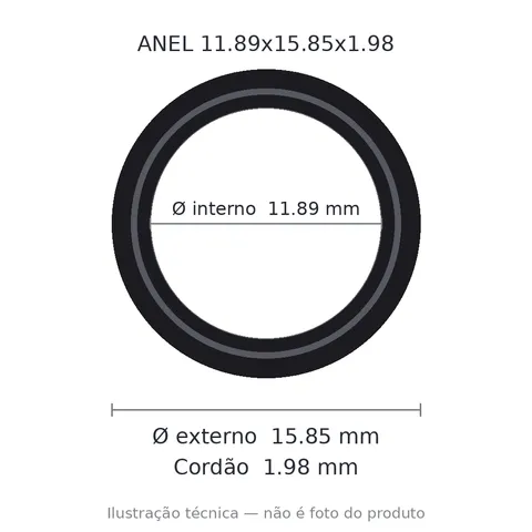 Anel 3906 11,89x15,85x1,98
