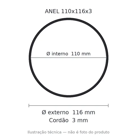 Anel 7261 110x116x3