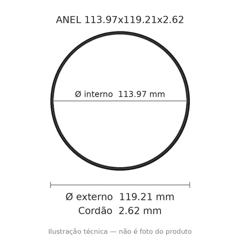 Anel 2157 113,97x119,21x2,62
