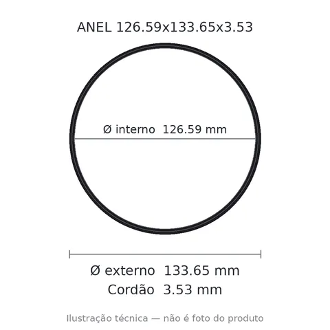 Anel 2250 126,59x133,65x3,53