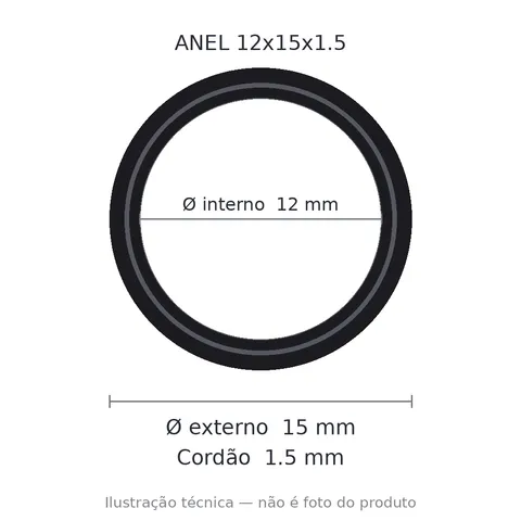 Anel 7092 12x15x1,5