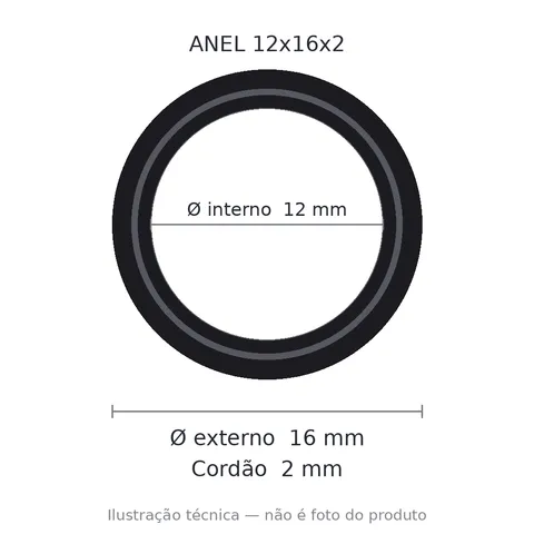 Anel 7402 12x16x2