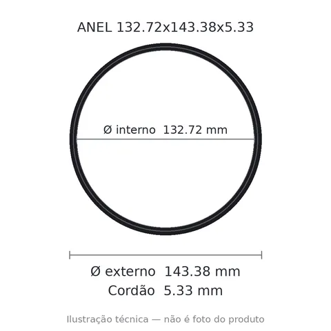 Anel 2355 132,72x143,38x5,33