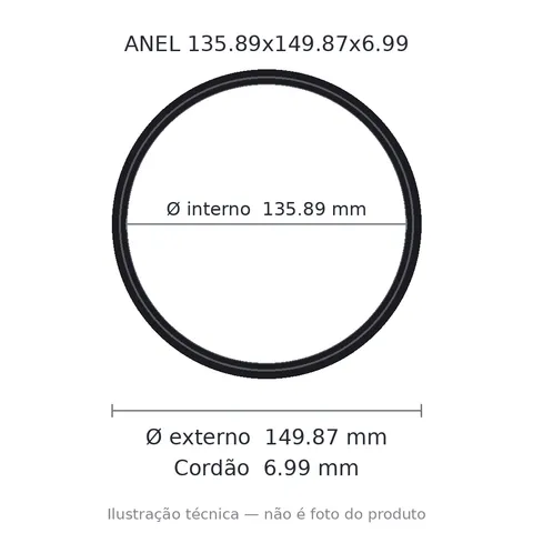 Anel 2432 135,89x149,87x6,99