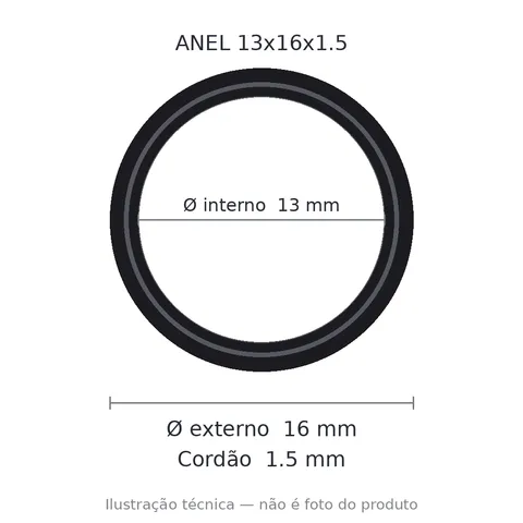 Anel 7657 13x16x1,5
