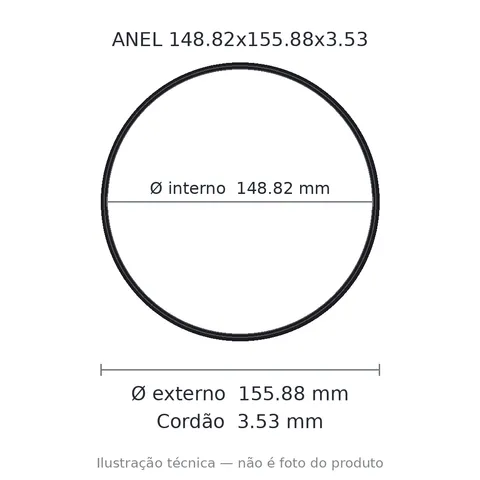 Anel 2257 148,82x155,88x3,53