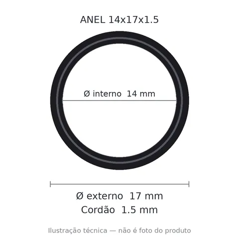 Anel 7598 14x17x1,5