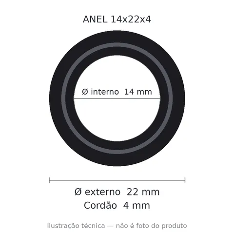 Anel 7691 14x22x4
