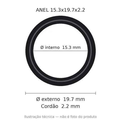 Anel 7823 15,3x19,7x2,2